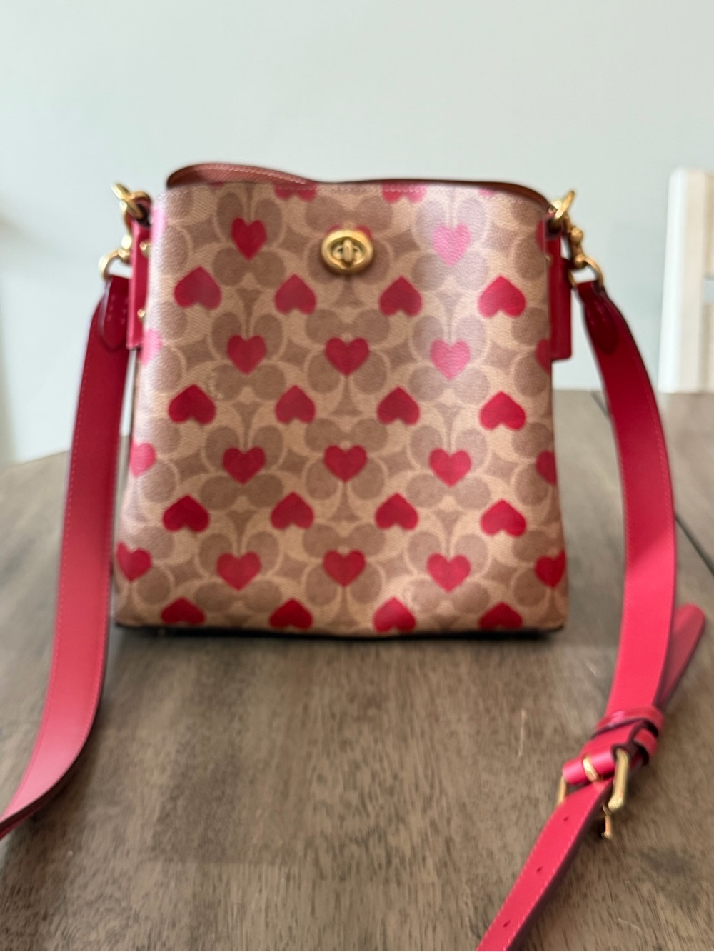 NWOT Coach Willow Bucket Bag in Signature Canvas